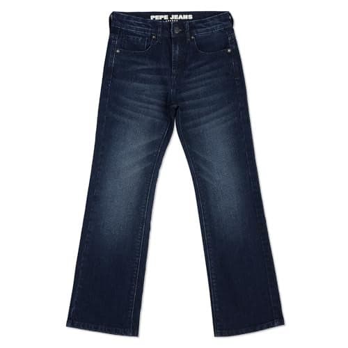 Boys Dark Blue Mid Rise Bootcut Jeans