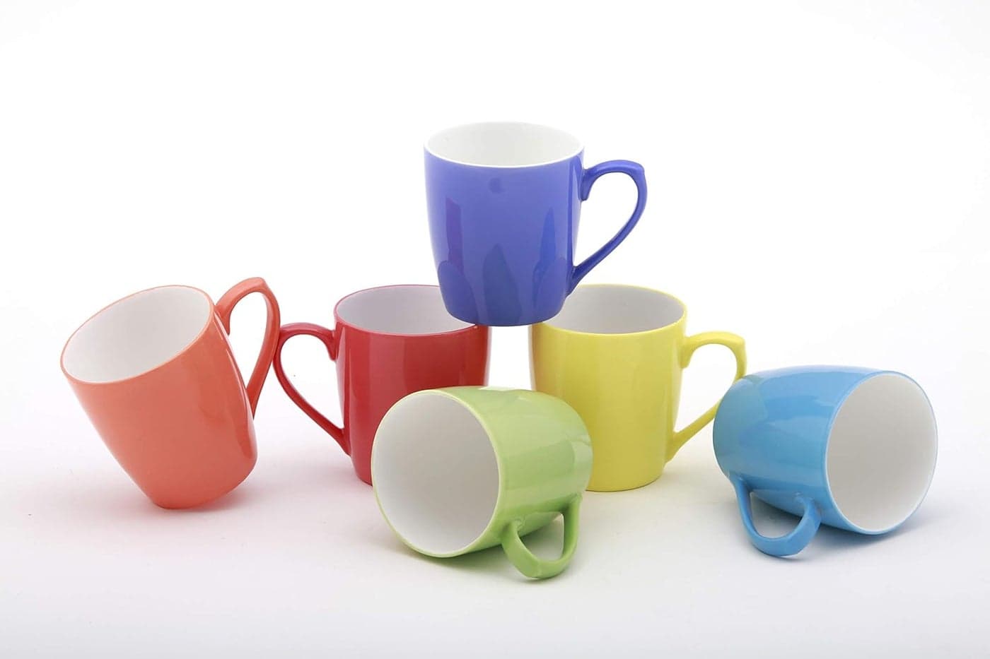 bp BHARAT Bone China Mug Set 6 Pieces Multicolor 160ml