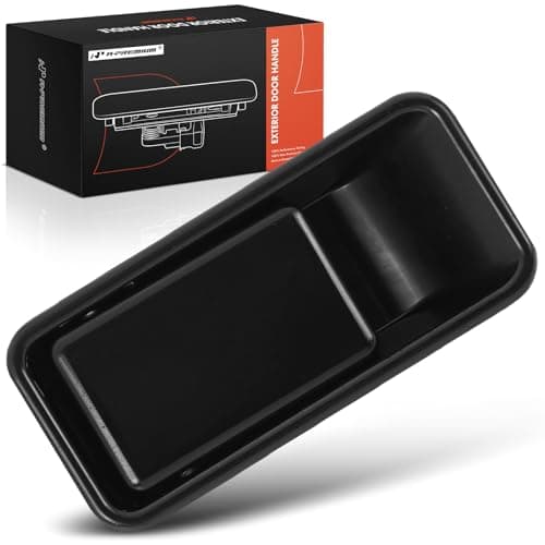 A-Premium Front Left Driver Side Exterior Door Handle Compatible with Jeep TJ Series Wrangler 1997-2006, Smooth Black, Replace# 55176549AB, 55008896