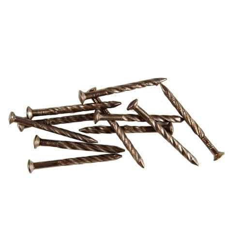 M-D Building Products 21478 1-1/4 in. Pewter Floor Metal Screw Nails (12Ct)