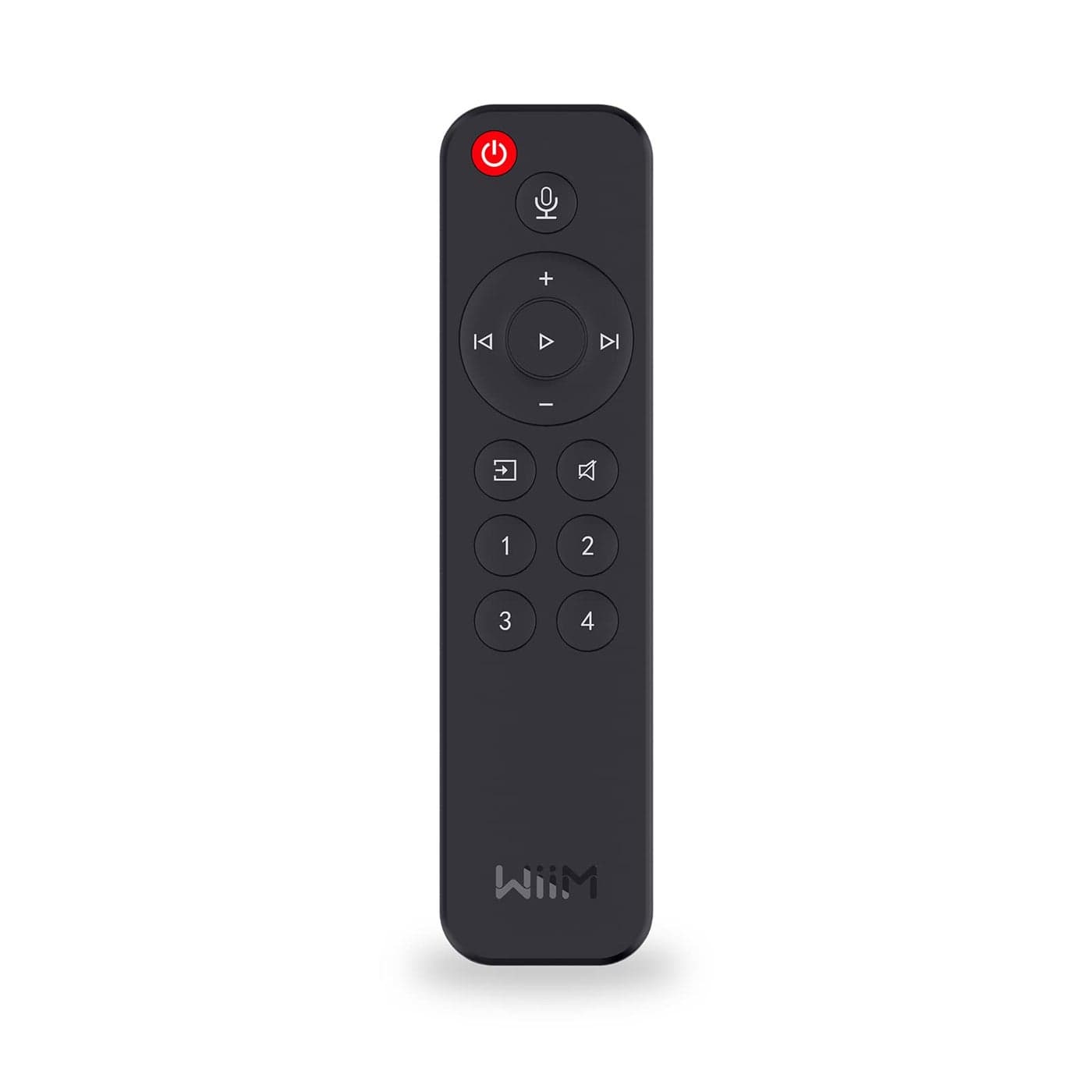 WiiM Voice Remote for WiiM Mini and Pro audio streamer, push-to-talk, 4 music Preset buttons