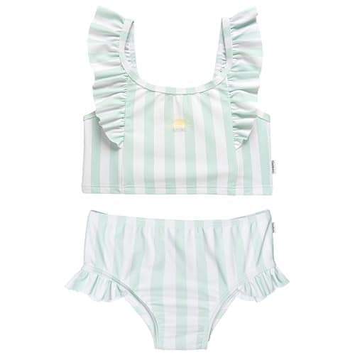 Gerber Toddler Girls' 2-Piece Swimsuit, Stripe, 2T
