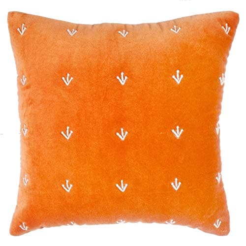 Ardenmead Velvet Cushion Covers 16x16. Hand Embroidered Decorative Pillow for Your Sofa. Set of 2