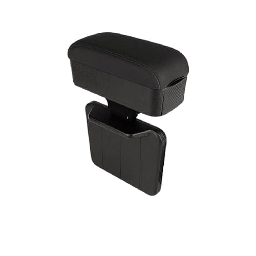 JEYODA Car Armrest Box with Cup Holder Car Central Liftable Armres Storage Organizer Box Arm Rest,Car Seat Gap Filler Organizer 1PC (Black)