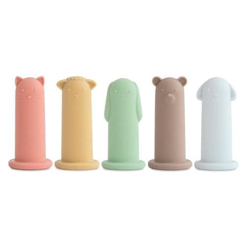mushie Silicone Animal Finger Puppets 5Pack
