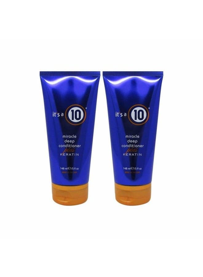 Haircare Miracle Deep Conditioner Plus Keratin, 5 fl. oz. (Pack of 2)