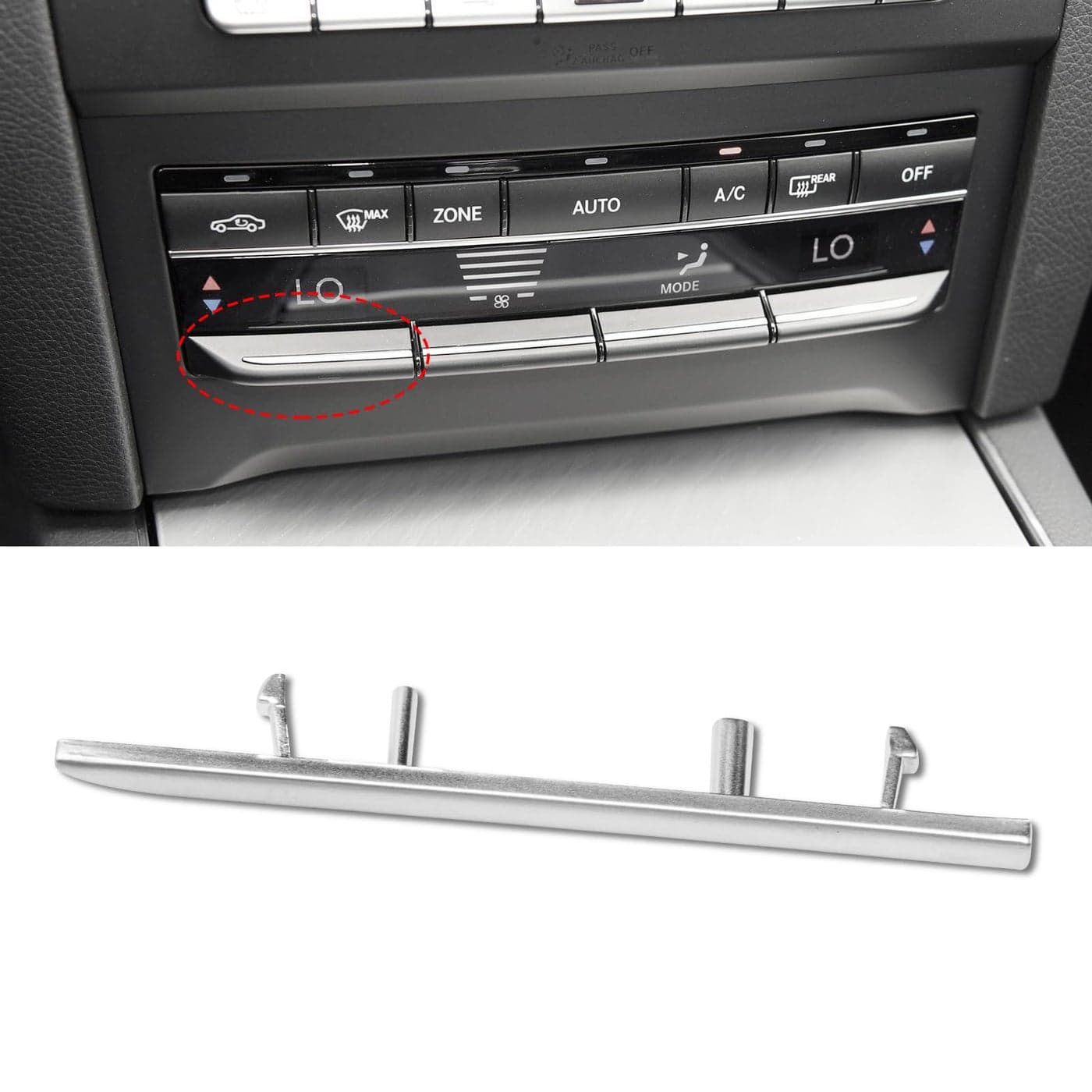 Jaronx Compatible with Mercedes Benz AC Button Trim E Class W212 Temperature Climate Control Button Sliver Chrome Trim for E Class W212 E63 AMG E250 E350 E400 E550 20102017Matte