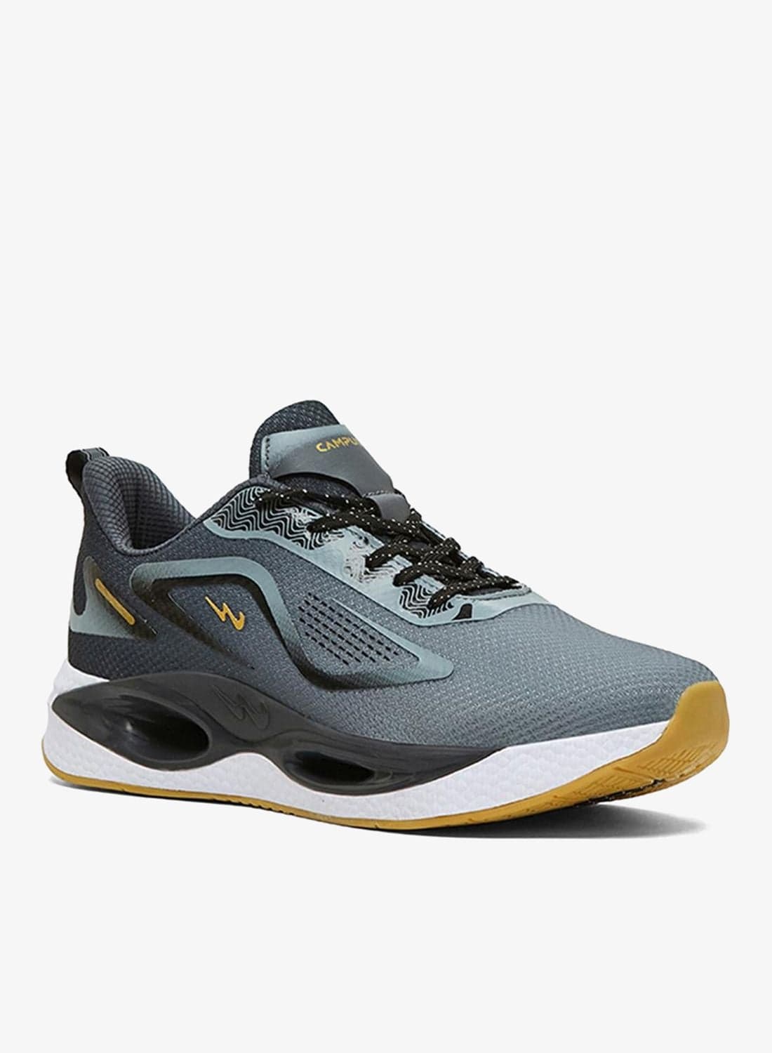 Men Rodri Bubble Yoga Max Lace-Up Running Shoes-Grey