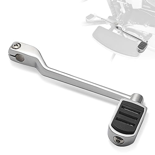 FOVPLUE Heel Shifter Lever w/Shift peg, Rear Shifter Peg for Harley 1986-2017 FL Softail, 1988-Later Touring CVO Road Glide Street Glide Electra Glide Road King and 2008-Later Trike, Chrome#2