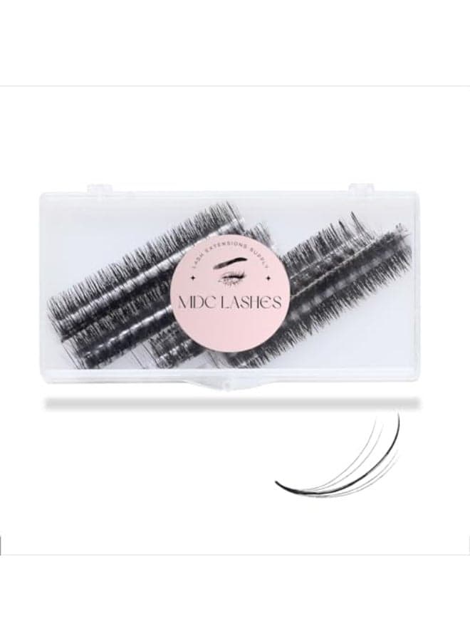 MDC LASHES Promade Wispy Lash Extension Volume Lashes 1000fans 005007 Thickness CDCC Curl 818mm Loose Fans False Eyelashes 5D 7D 9D for Fluffy Eyelash Cluster Soft Long Lasting