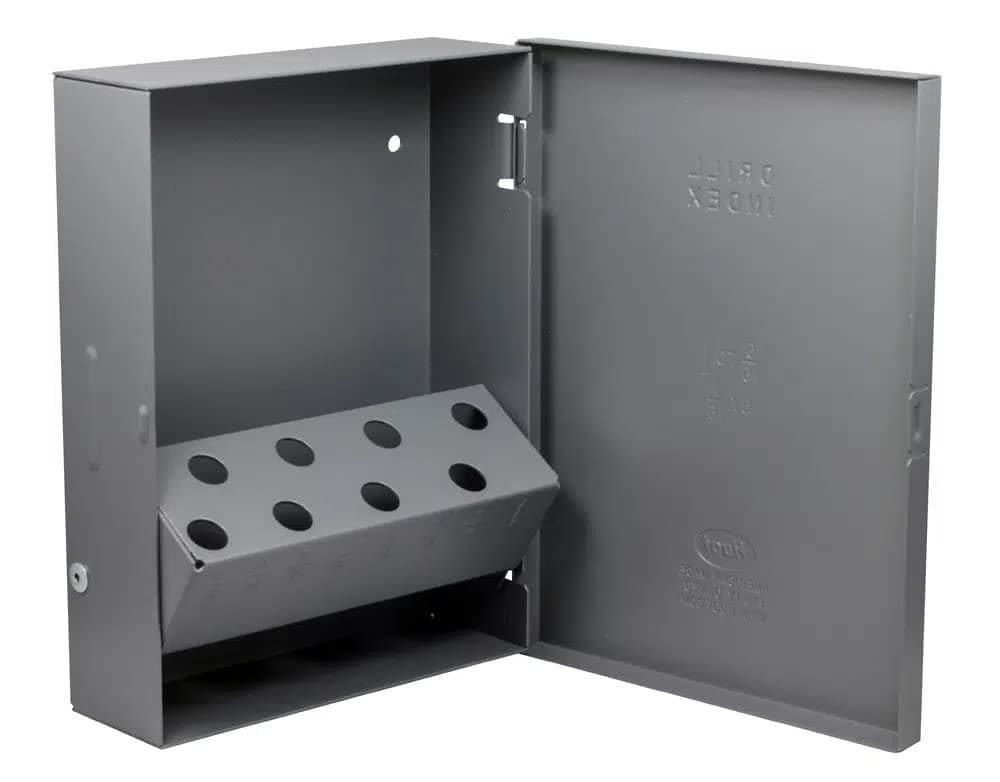 Drill America Drill Bit Index/Case, 9/16" - 1" with 1/12" Shank (8 Sizes), 10760