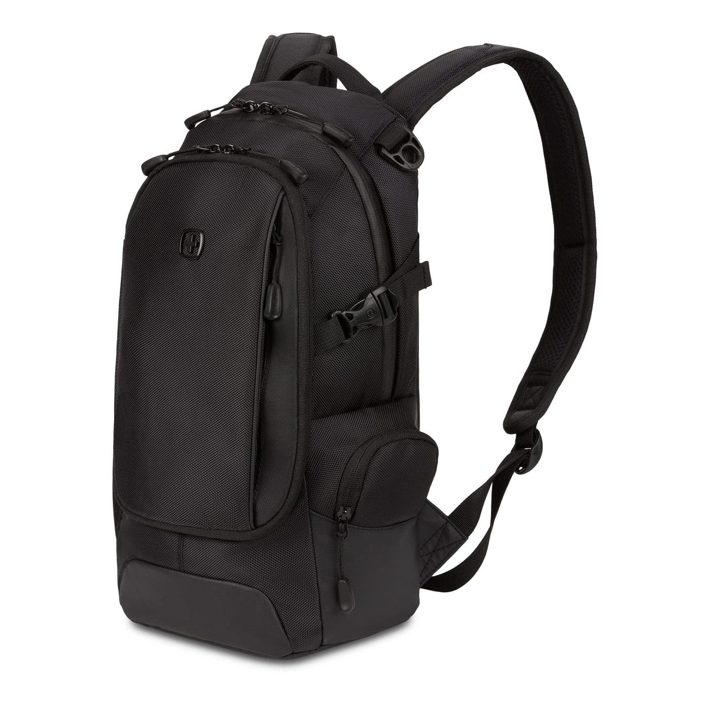 SwissGear 3598 Backpack Narrow Daypack, Black Ballistic, 18-Inch
