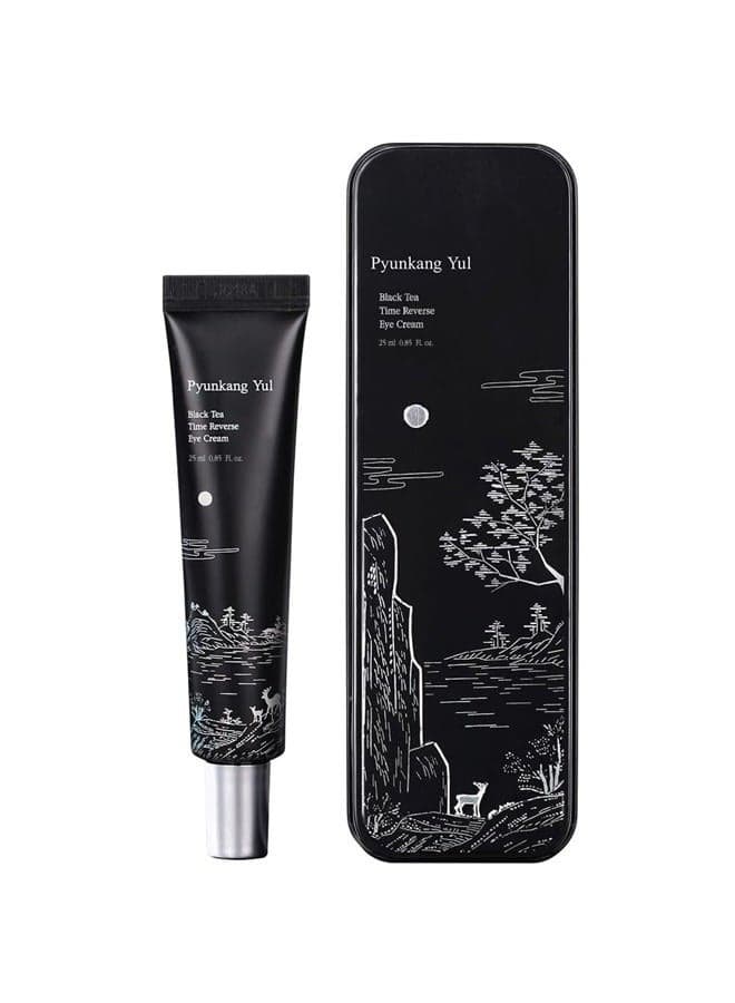PKY Black Tea Time Reverse Eye Cream, Hyaluronic Acids, Ceramide Rich Nourishment, Moisture Barrier and Peptides Increasing Skin Elasticity, Fermented Black Tea 0.85 fl.oz.