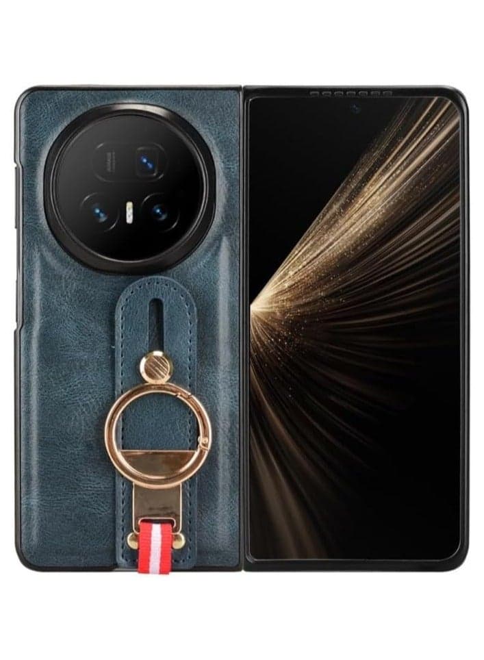 Compatible with Honor Magic V5 cases, featuring a ring holder, wrist strap, and neck strap, plus a scratch-resistant skin protector.