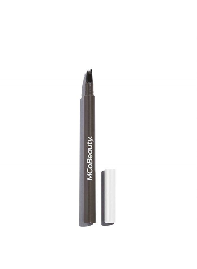 Tattoo Brow Microblading Ink Pen - Microfilling Pen For Professional Results - Fill And Define Eyebrows With Micro Fork Applicator - Sheer, Lightweight Formula - Medium-Dark - 0.05 oz