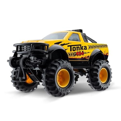 Tonka Steel Classics 4x4 Pickup Truck Made with Steel Sturdy Plastic Yellow Toy Construction Truck Boys and Girls Kids Toddlers Ages 3