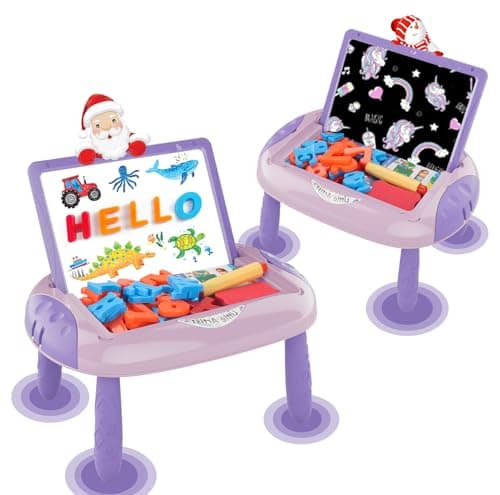 MAYESAR Gifts for 12 Year Old GirlsToddlers Toys with Magnetic Letters and Numbers Art Easel for Kids 1 2 Year Old Girl Birthday Christmas Gifts Purple