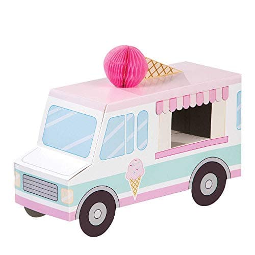 Creative Converting 346418 Ice Cream Party Centerpiece 1 ct Multicolor Centerpiece measures 925 x 625