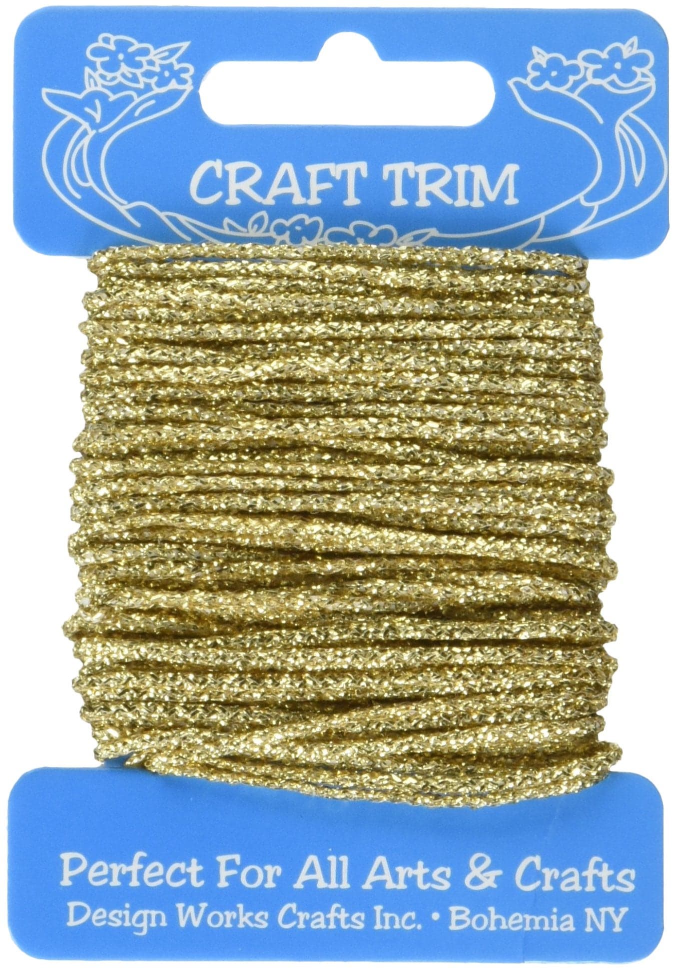 Design Works Crafts 10203 Glitter Gold Yarn Card