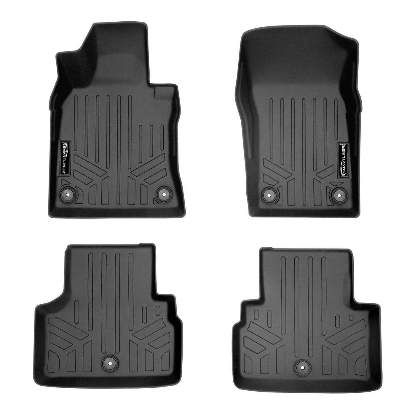SMARTLINER Custom Fit Floor Mats 2 Row Liner Set for 20182018 Infiniti Q50