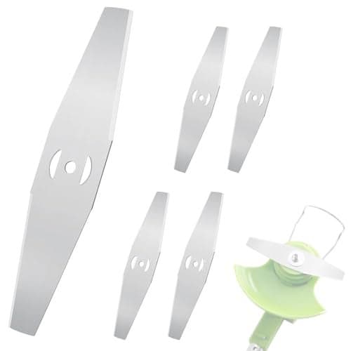 HASTHIP® Metal Lawn Mower Saw Blades 6 inches Replacement Stainless Steel Mower Blades Straight-edge Mower Blades for Most Lawnmowers