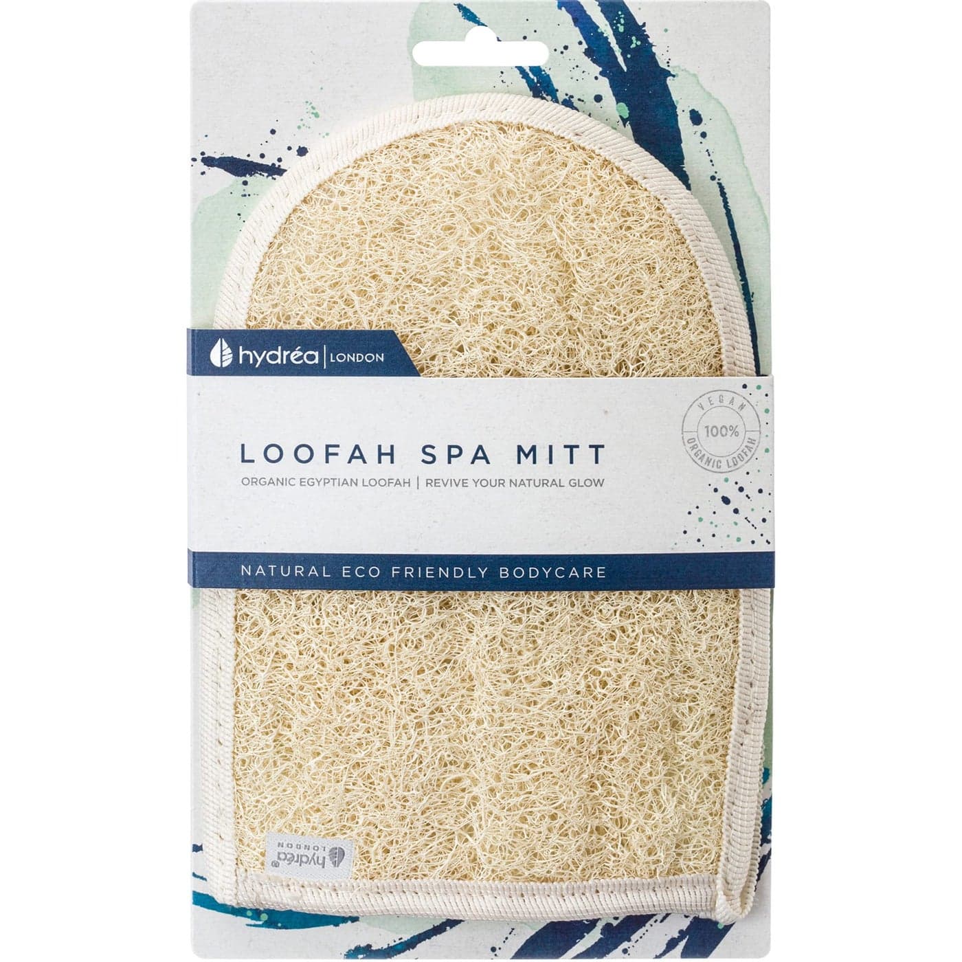 Hydrea London Exfoliating Glove Organic Egyptian Shower Loofah DualSided Face Mitt Exfoliator Body Scrubber for Men Women Dead Skin Cell Remover Bath Scrub for Deep Exfoliation Detox