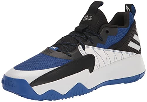 adidas Unisex Dame Certified Basketball Shoe, Team Royal Blue/White/Black, 9.5 US Men
