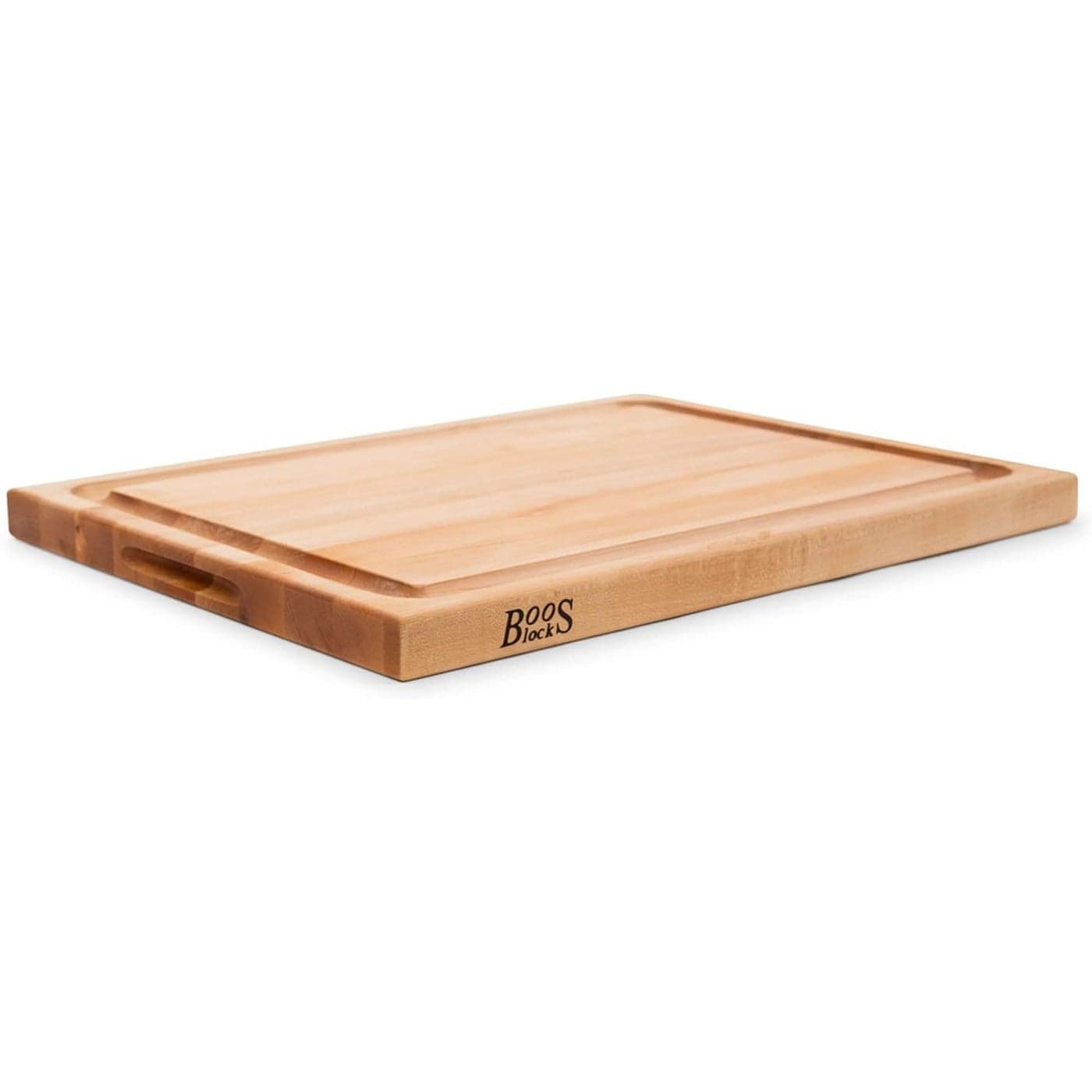 John Boos CB Series Maple Cutting Board wJuice Groove 15 Thick Butcher Block Wooden Reversible Kitchen Prep Chopping Slab wRecessed Finger Grips Edge Grain Construction 24 x 18