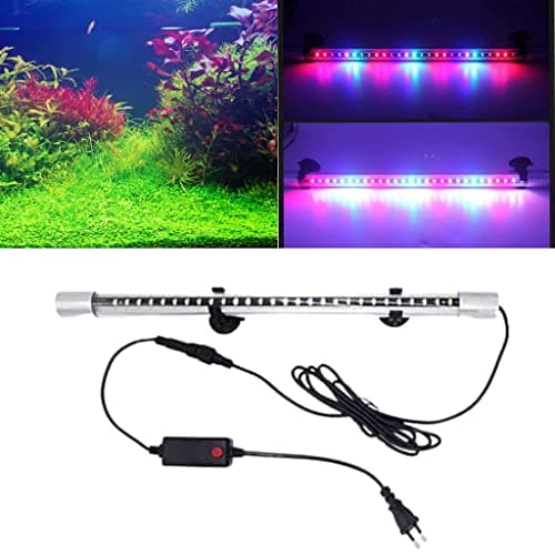 VAYINATO Aquarium Fish Tank Led Light Waterproof, Upto 3ft - Full Spectrum Submersible Aquarium Decorative Item - 6w WRGB Light Multi Colour Mode (57cm)