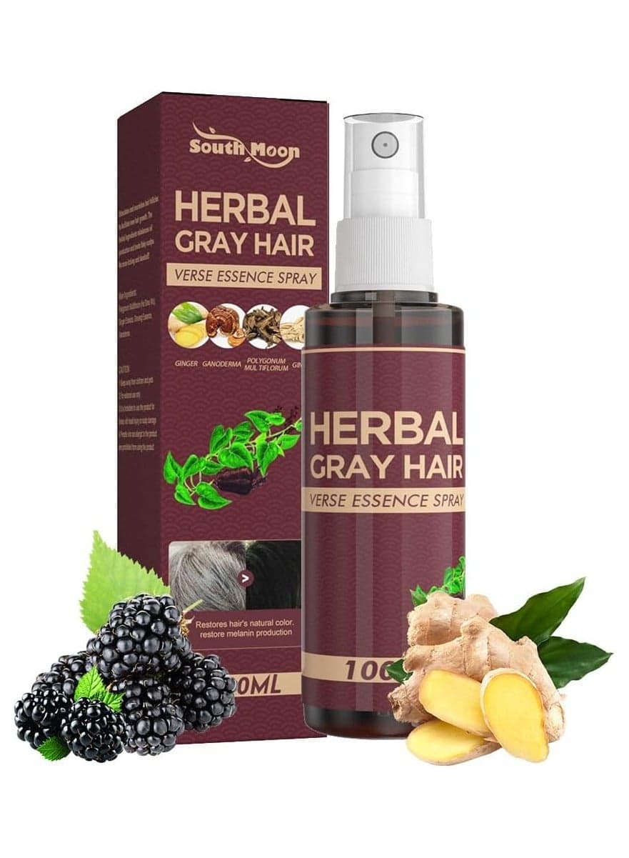 Black Spray Prevent White Hair Restoration Serum Treatment Anti-Hair Loss Black Hair Repair Anti-Hair Loss