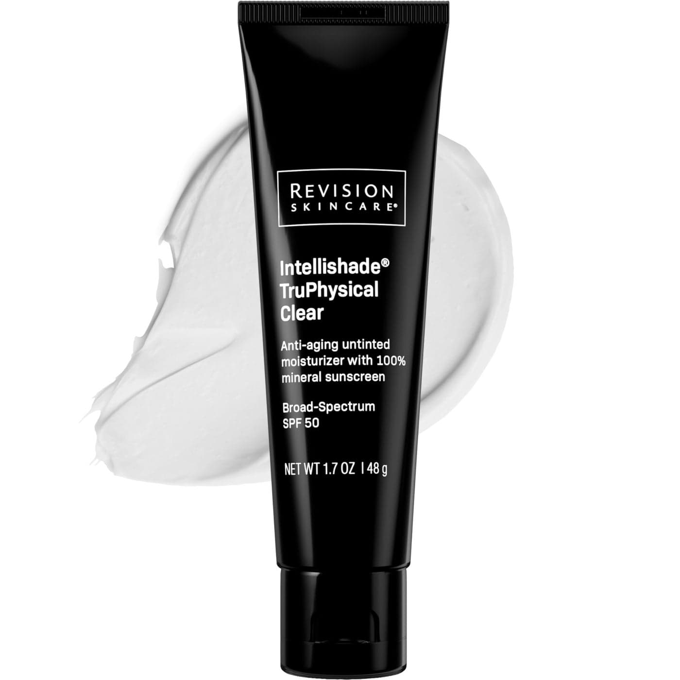 Revision Skincare Intellishade TruPhysical Clear Anti Aging Daily Moisturizer with SPF 50 Untinted and Oil Free with Peptides and Antioxidants 17 oz