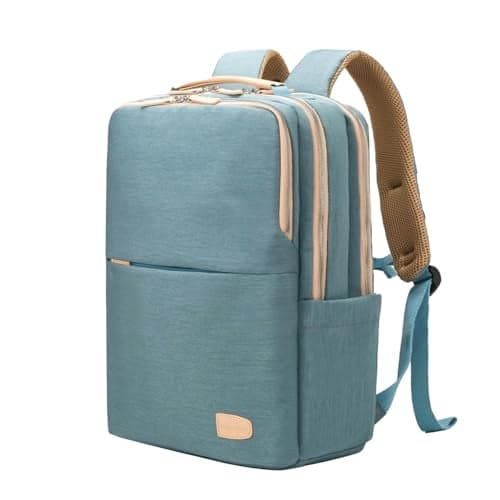 NOBLEMAN Laptop Backpack for Women, Professional Adult Office Commuter Womens Computer Backpack, Luxury Lightweight Carry on Travel Personal Item Bag For Airlines Fits 16 Laptop (Aqua)