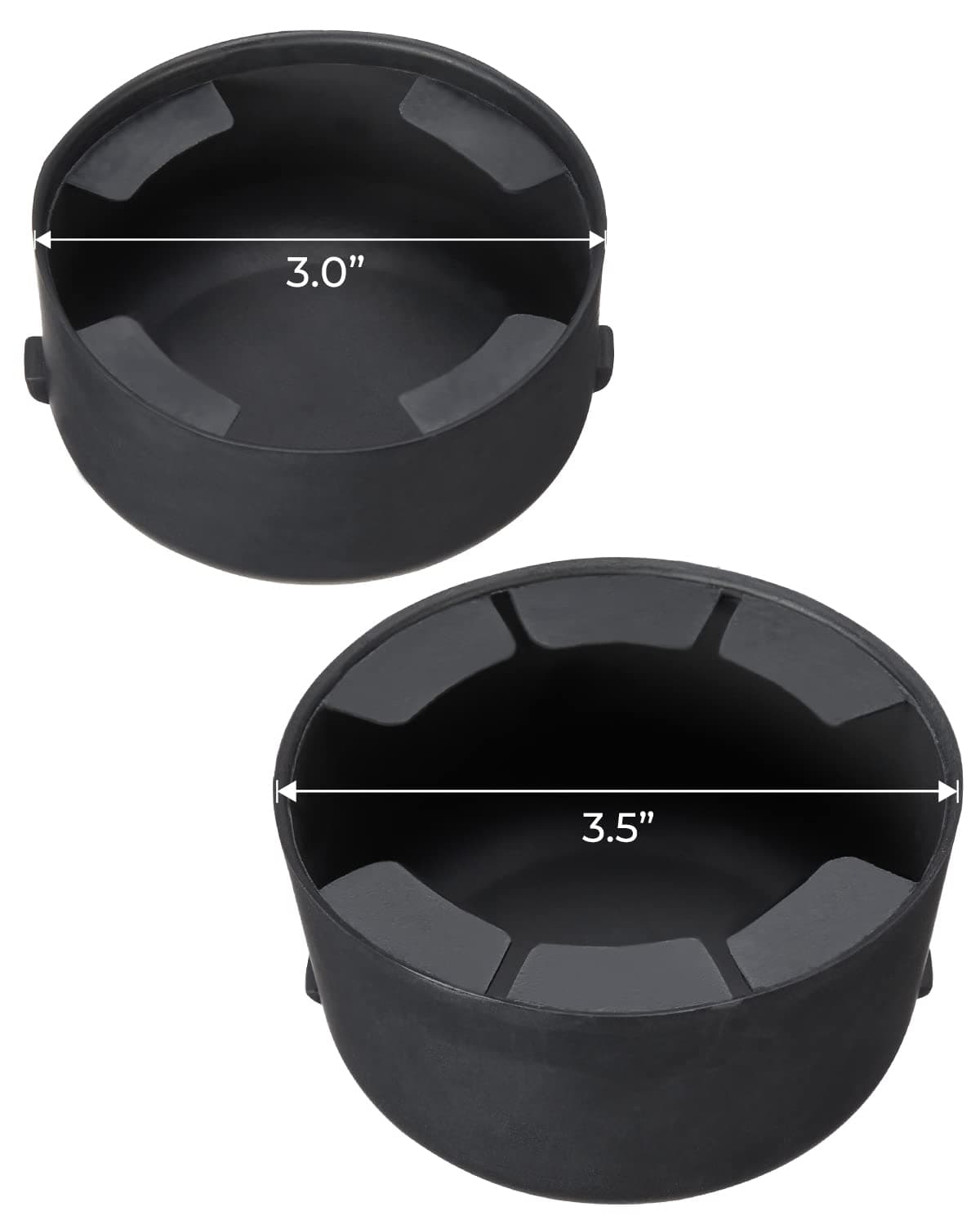 JOYTUTUS Cup Holder Insert 3" & 3.5" Compatible with Trailblazer 2002-2009, Fit for Envoy 2002-2009