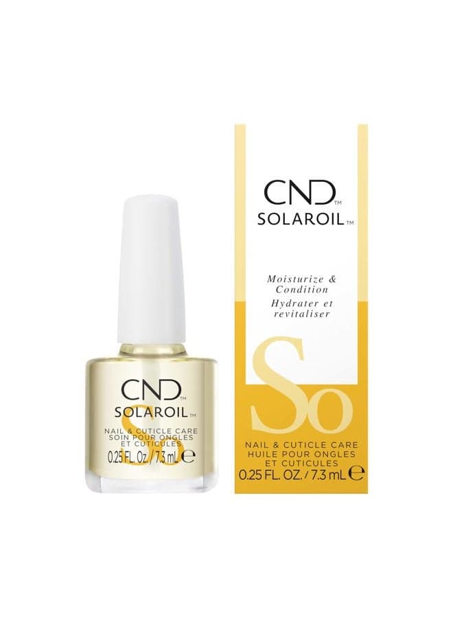SolarOil Cuticle Oil, Natural Blend Of Jojoba, Vitamin E, Rice Bran and Sweet Almond Oils, Moisturizes and Conditions Skin, 0.25 fl oz