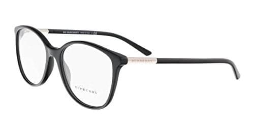 BURBERRY BE 2172 3001 Black Plastic Round Eyeglasses 52mm
