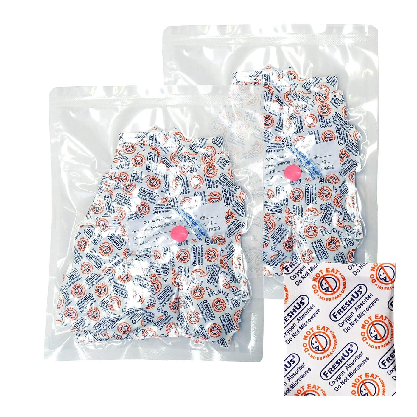 FreshUs AwePackage 100cc Oxygen Absorber2 Individual packs of 100 Packets Total 200 Packets Long Term Food Storage 200 100 CC
