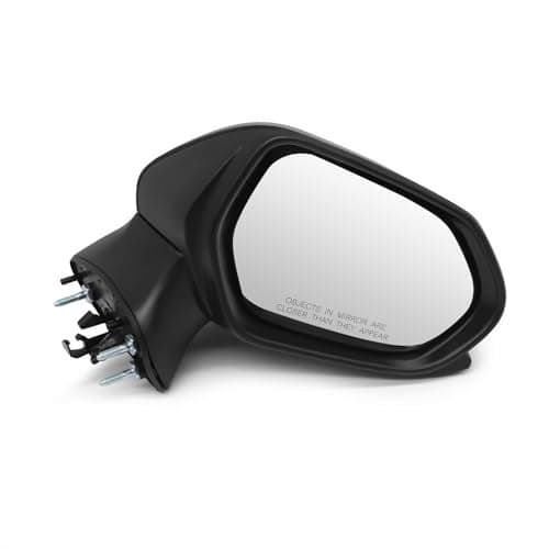 Aspaton Left Driver Side Mirror Assembly Compatible with Camry 2018-2024 Side Door Mirror with Power Glass and Manual Folding Replaces 8794006800 TO1320366 Rearview Mirror (3pins Black)