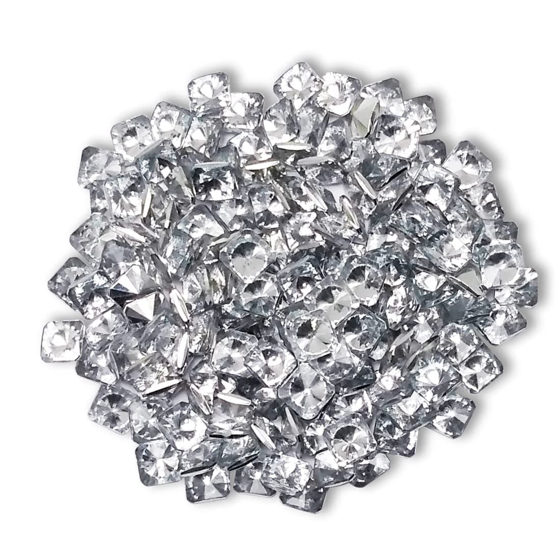 DIY Crafts 100 grm, As Image, 10mm x 10mm As Image DIY Accessory Findings Jewellery Clasps Fittings DIY Jewellery Making Accessories Silver Color Plastic Material Sh (100 grm, As Image)