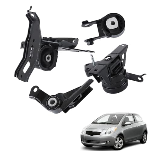 munirater 4PCS Engine Motor Transmission Mount Replacement for 20062011 Yaris 20152017 Yaris EM5654 EM5930 A4254 A62087 A62075 A62044 A62068 A4237