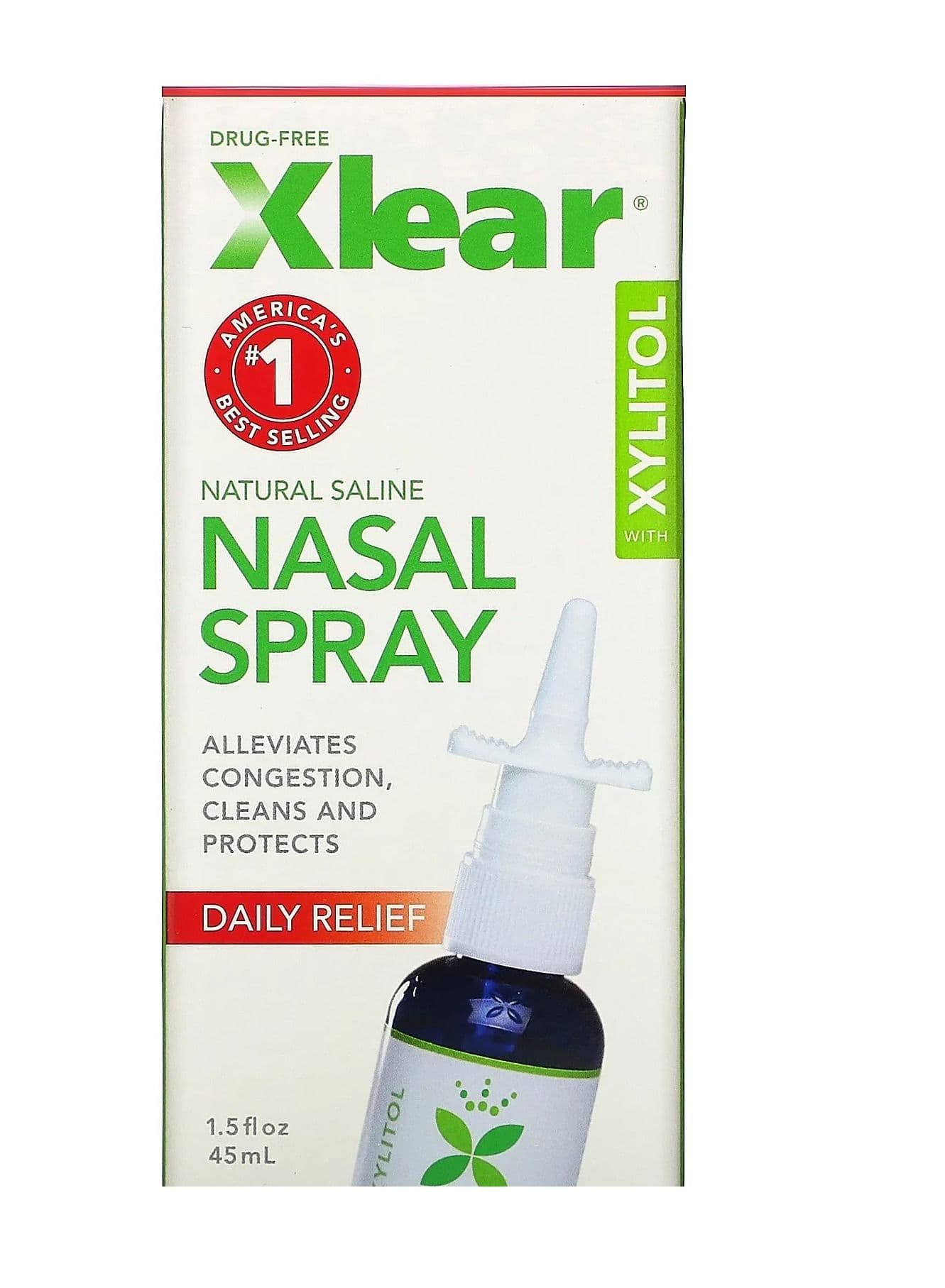 Saline Nasal Spray Rapid Relief 1.5 fl oz 45 ml