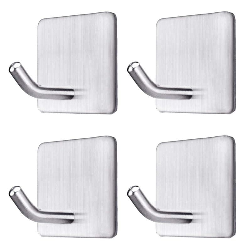 GODFLY Flat Hook Iron Coat Hooks Black Wall Hooks for Hanging Heavy Duty Hooks for Hanging Large Hooks for Hanging Metal Wall Hooks 10PCS