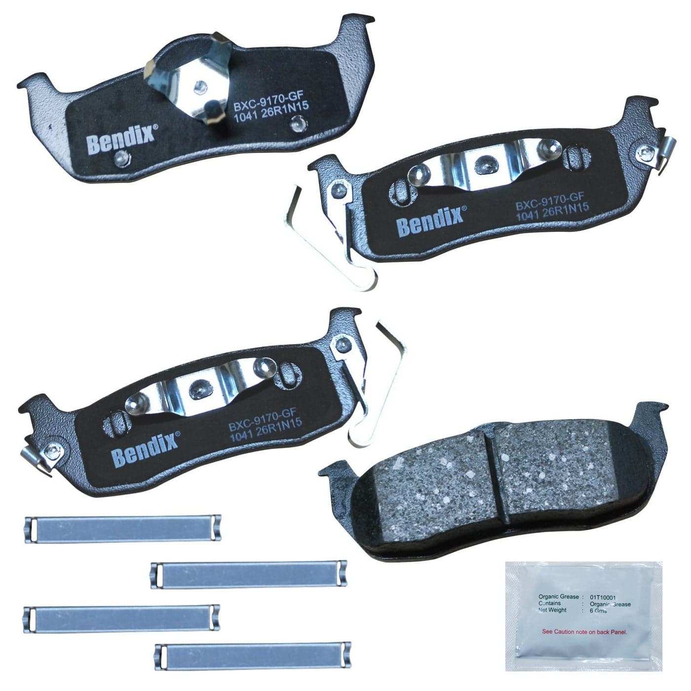Bendix Priority1 CFC1041 Ceramic Rear Brake Pads for INFINITI QX56 20102004 Jeep Commander 20102006 Grand Cherokee 20102005 Nissan Armada 20152005 Pathfinder Armada 2004 TITAN 20152004