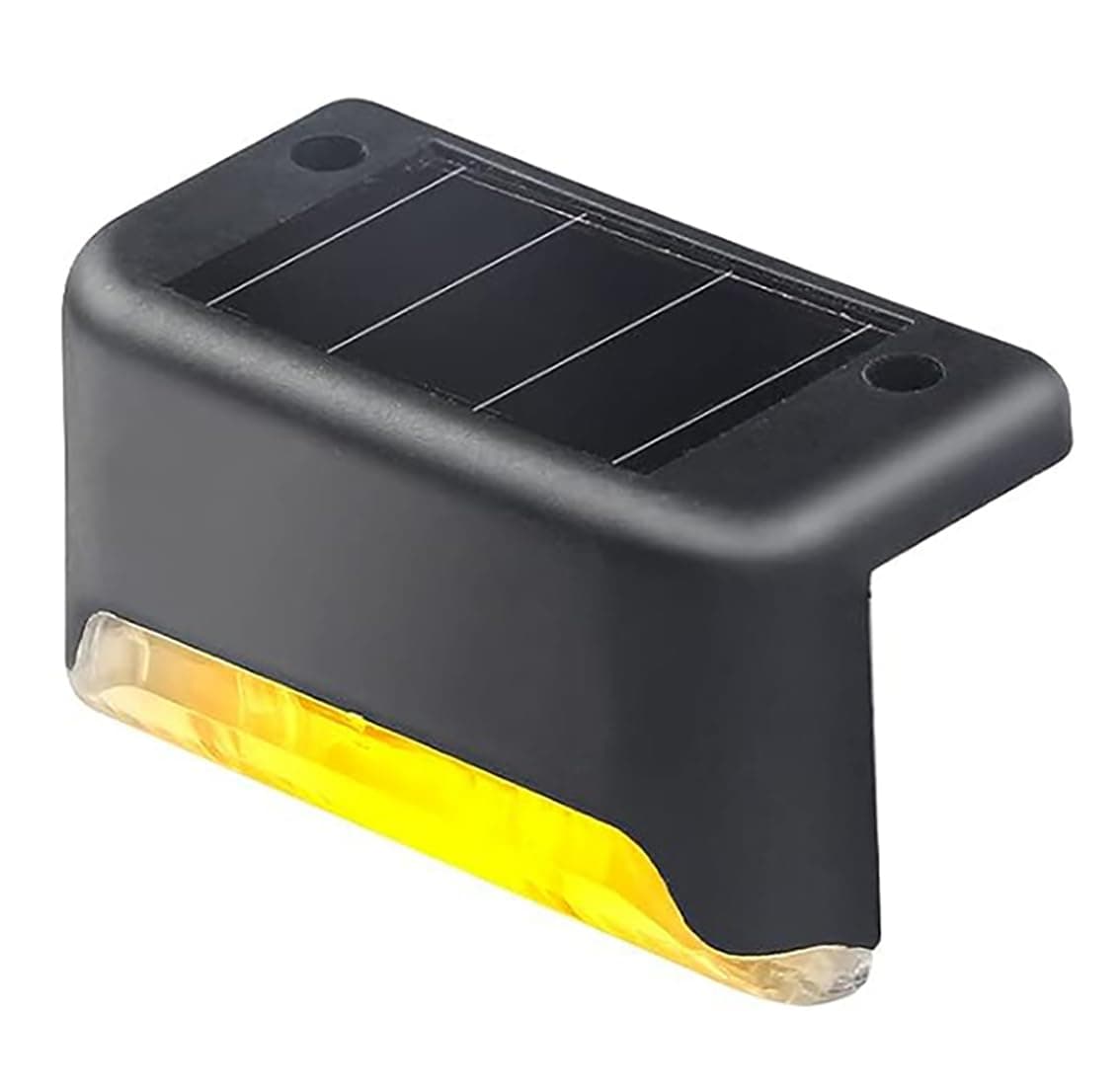 GLUN® Deck Solar Light, Rechargeable LED Decorative Lamp, Solar Panel Lights for Outdoor Decks, Railing, Stairs, Step, with IP65 Protection Wide Angle Lighting