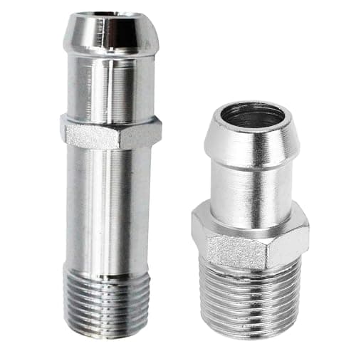 Straight Heater Hose Connector 2pcs Heater Hose Fittings Connector for 34in Water Pump 58in Intake Auto Car Accessory
