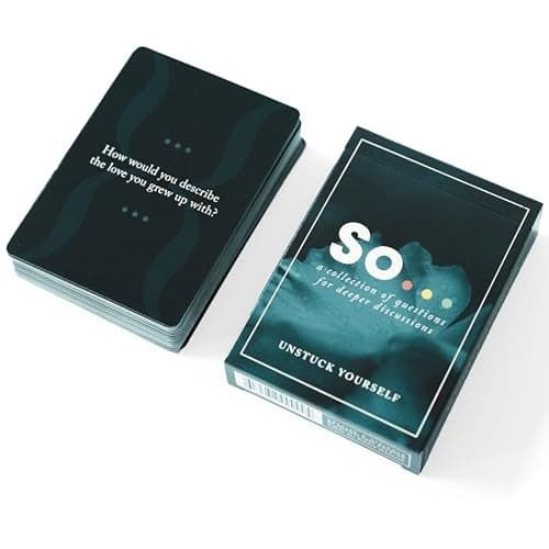 SO Cards Unstuck Yourself Powerful Conversation Starter Cards for Meaningful Discussion and Introspection