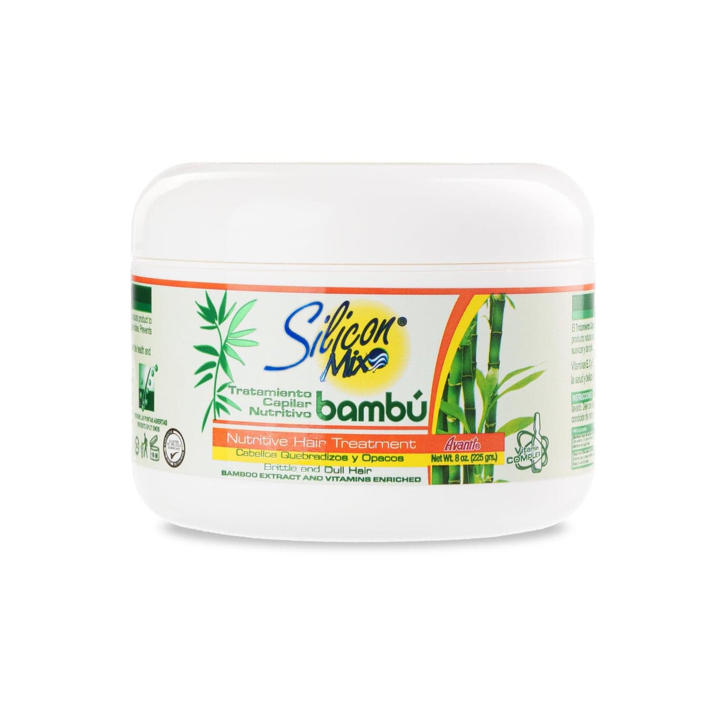 Silicon Mix Bamboo Nourishing Hair Treatment 8 ounces Deep Conditioning Mask for Strong Hydrated and Revitalized Hair Restores Shine Softness and Improves Elasticity