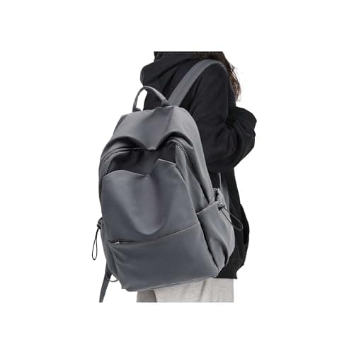 School Backpack for Teens Middle High School Backpack Large Bookbag Gray Book Bag for Girls Boys Teenagers Mochila Escolar para Niños Adolescentes