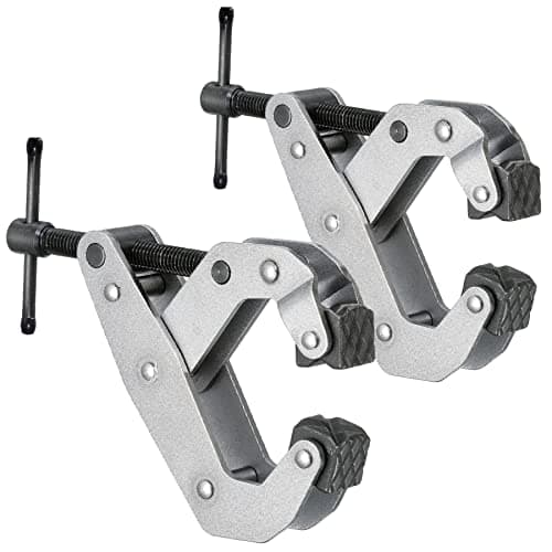 EHOMA 2 Pack Cantilever No-Twist Deep Throat T-Handle Multi-Purpose Lever Clamp, 2"