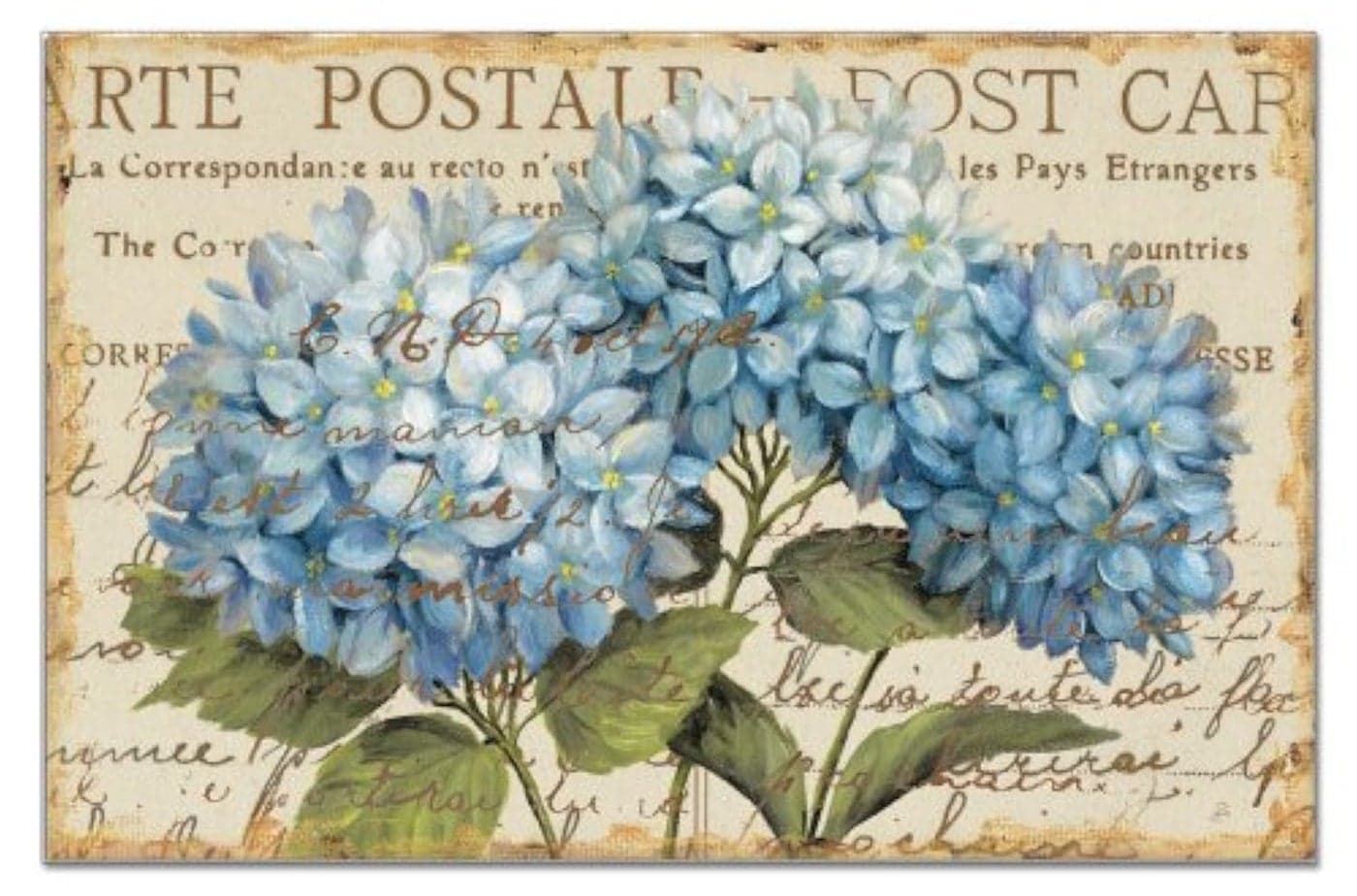 CounterArt Paper Placemat Blue Hydrangeas 24Pack