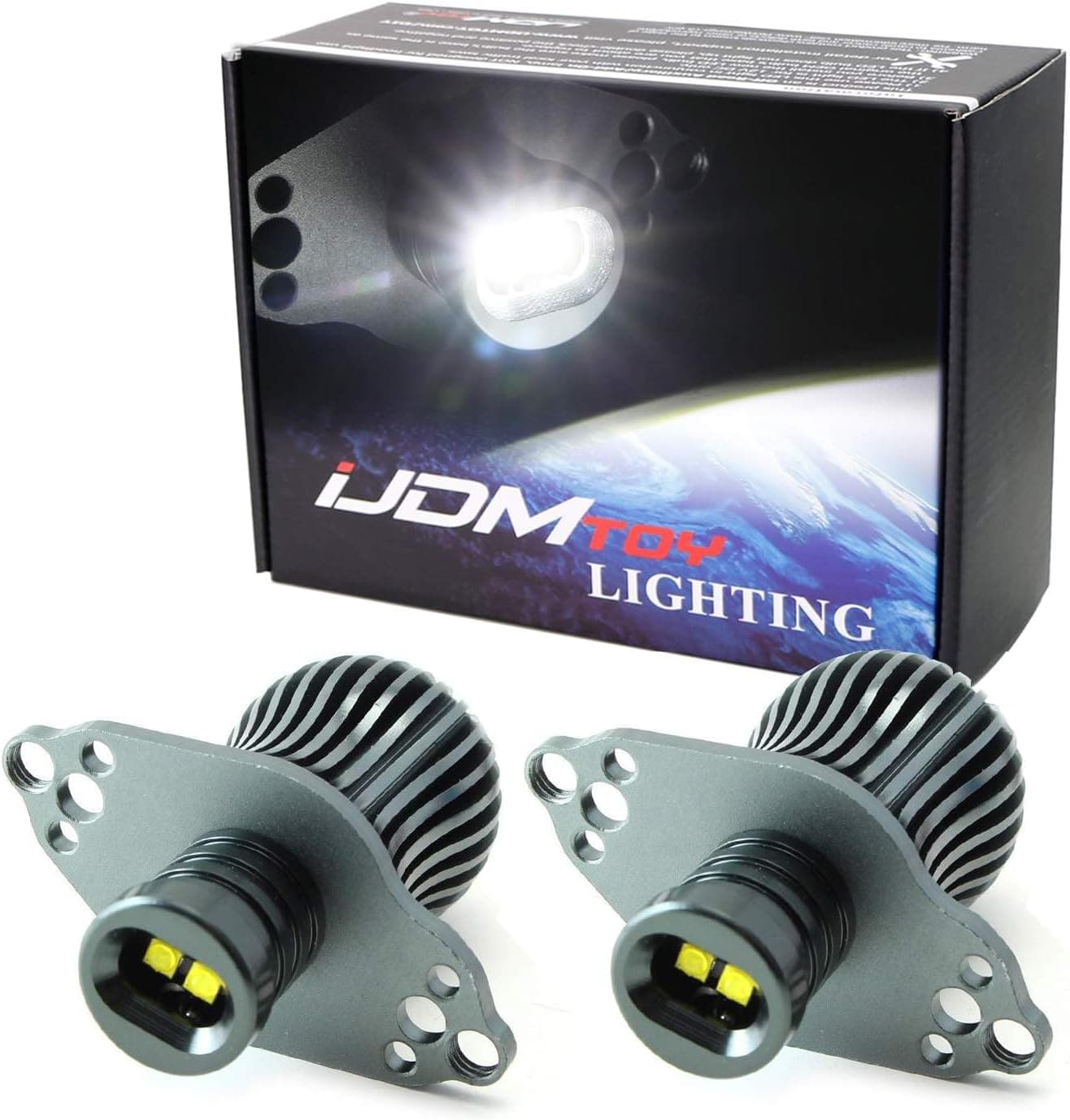 iJDMTOY LED Angel Eye Marker Bulbs for BMW E90 E91 2006-2012 - 20W Xenon White